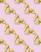 Golden Fan Citrus Pattern Rug