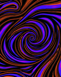 Vibrant Swirling Psychedelic Pattern Rug