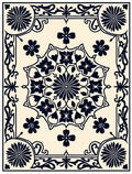 Ornate Floral Medallion Artwork Rug