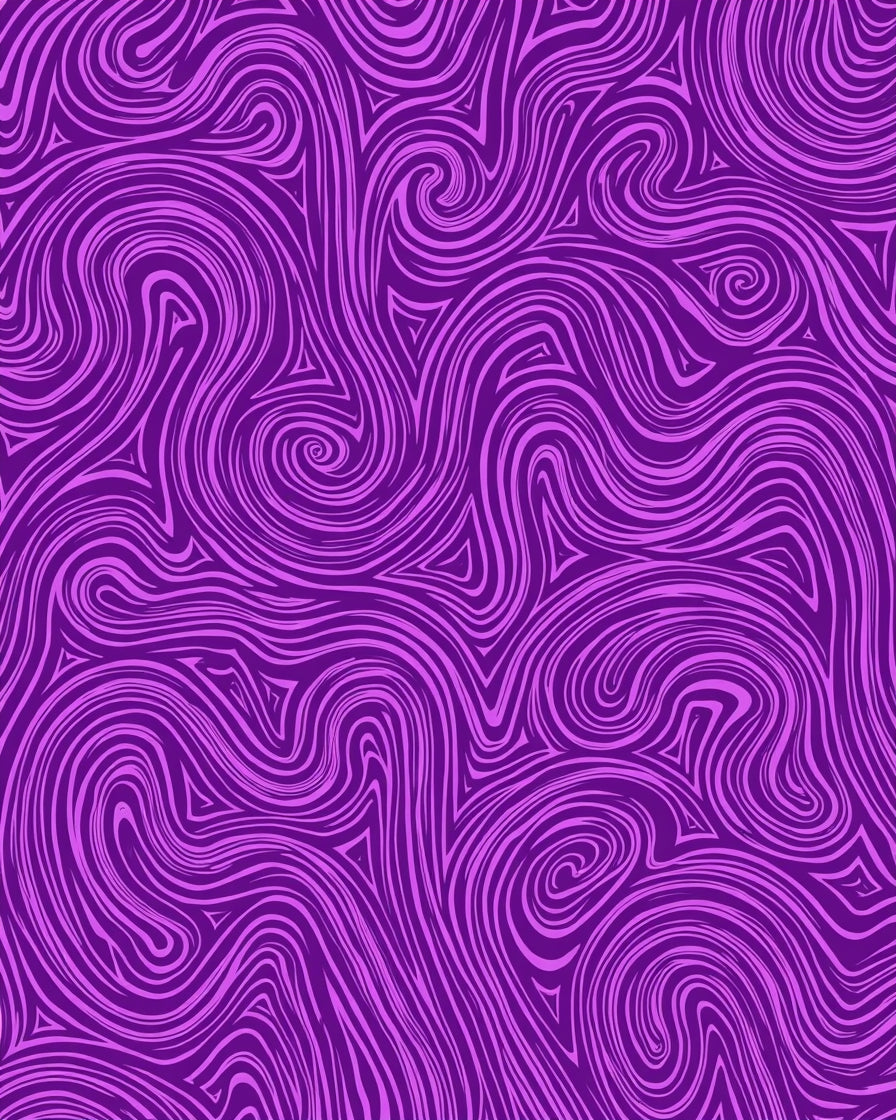 Purple Swirling Wave Abstract Rug