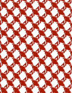 Red White Houndstooth Pattern Rug
