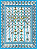 Geometric Floral Lattice Pattern Rug