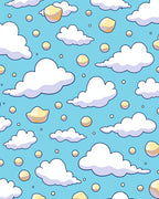 Cloudy Sky Whimsical Pattern Rug