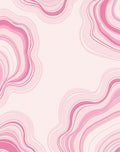 Pink Agate Swirl Pattern Rug