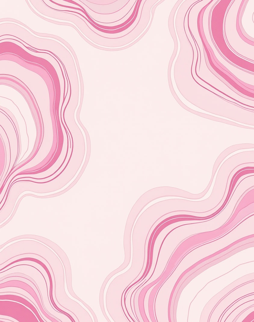 Pink Agate Swirl Pattern Rug