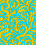 Sunny Swirls Leafy Trails Rug