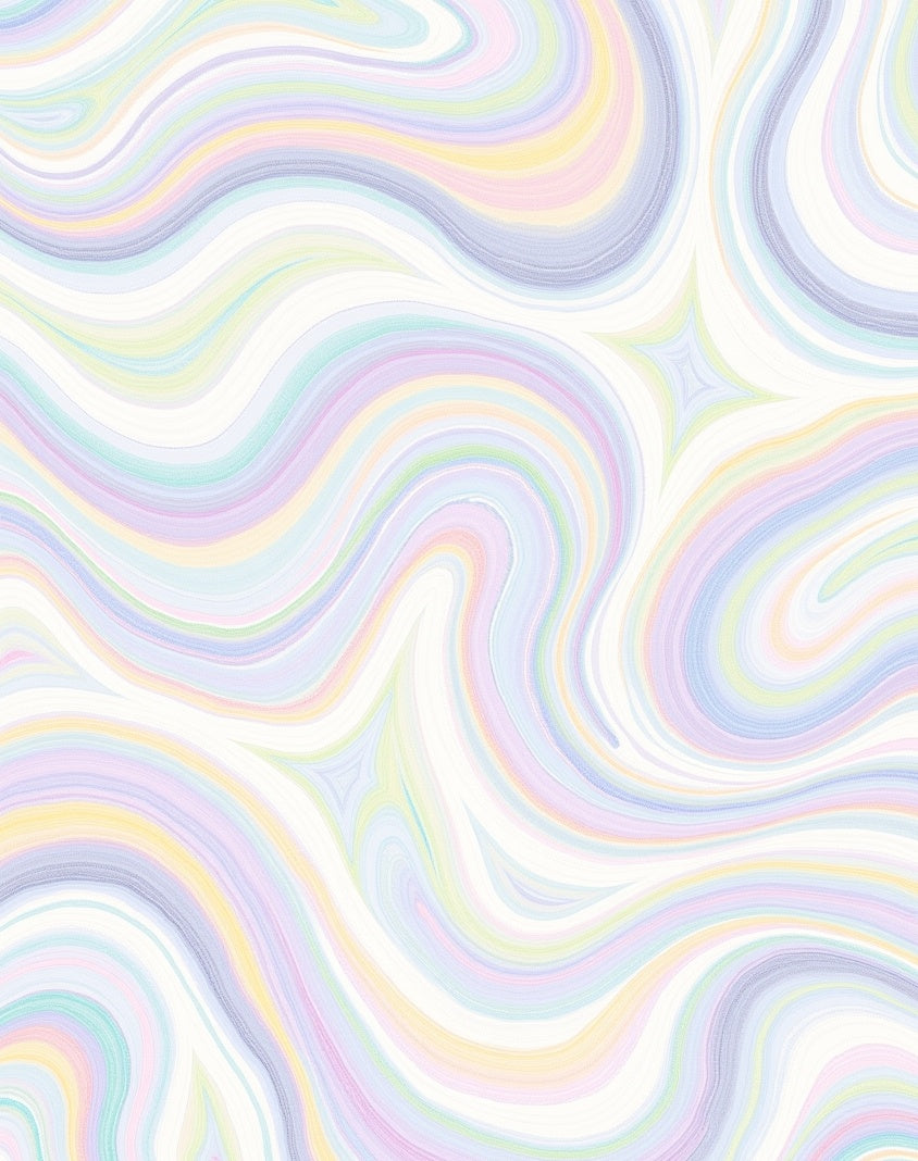 Pastel Wavy Swirl Rug