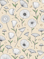 Whimsical Botanical Garden Pattern Rug