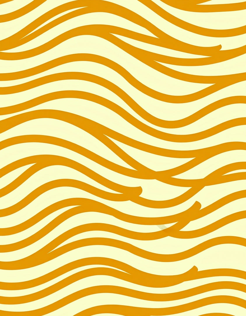 Orange Waves Abstract Pattern Rug