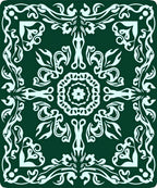 Ornate Floral Medallion Pattern Rug