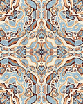 Abstract Symmetry Swirl Pattern Rug