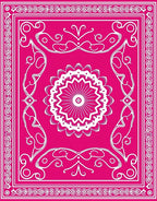 Ornate Mandala Floral Style Design Rug