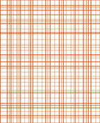 Classic Orange Checkered Pattern Rug