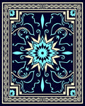 Elegant Floral And Geometric Border Rug