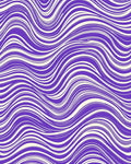 Modern Purple Cream Wavy Pattern Rug