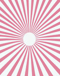 Pink Sunburst Graphic Rug