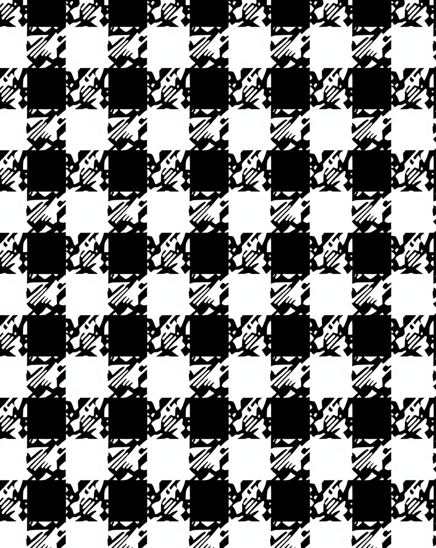 Classic Check Pattern Rug