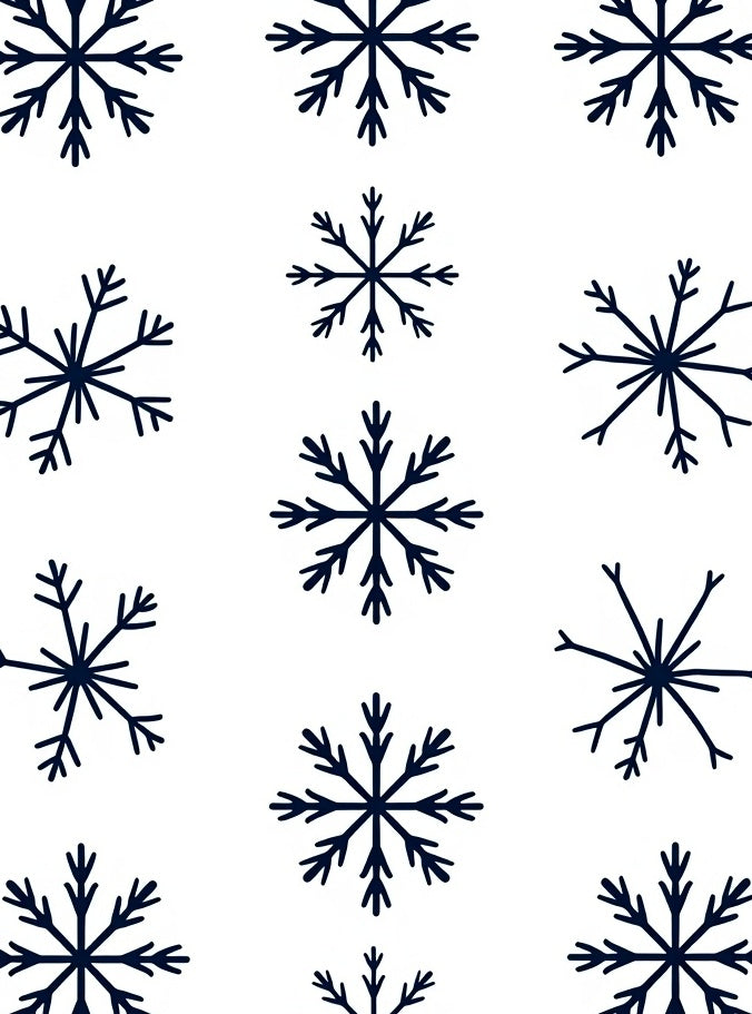 Winter Snowflake Pattern Design Rug