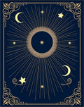 Celestial Sun Moon Star Pattern Rug