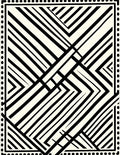 Bold Black White Diagonal Geometric Rug
