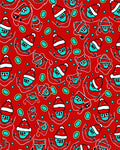 Cute Christmas Character Pattern Rug