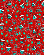 Cute Christmas Character Pattern Rug