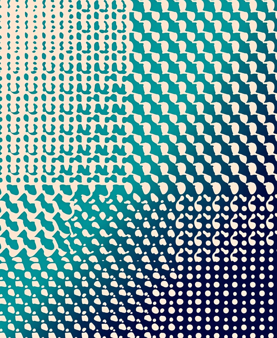 Abstract Gradient Dot Pattern Rug