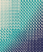 Abstract Gradient Dot Pattern Rug