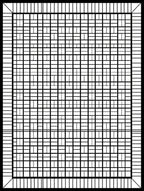 Monochromatic Abstract Grid Pattern Rug