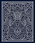 Abstract Geometric Line Art Design Rug