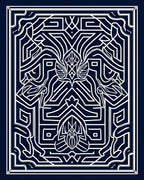 Abstract Geometric Line Art Design Rug