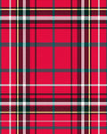Classic Red Plaid Tartan Pattern Rug