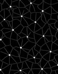 Black White Starburst Network Rug