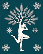 The Dancer Tree Snowflake Design Rug