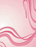 Elegant Pink Floral Swirl Rug