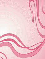 Elegant Pink Floral Swirl Rug