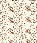 Retro Floral Swirls Pattern Rug