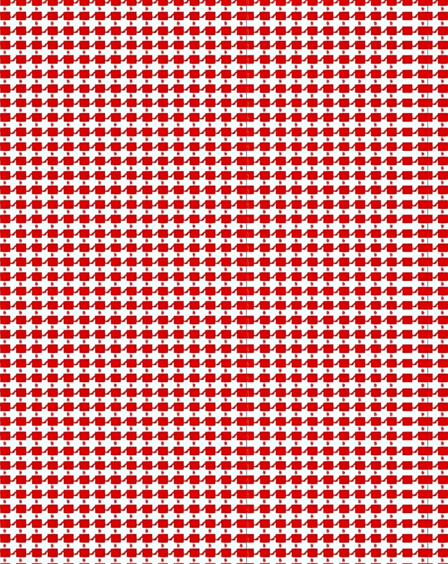 Classic Houndstooth Patterned Rug