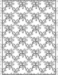 Art Nouveau Inspired Floral Pattern Rug