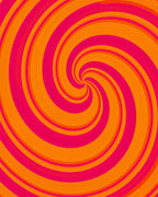 Vibrant Spiral Pattern Rug