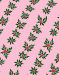 Pink Floral Berries and Leaves Rug