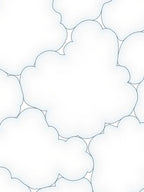 White Cloud Pattern Abstract Design Rug