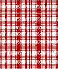Classic Red White Plaid Pattern Rug