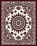 Classic Floral Mandala Design Rug