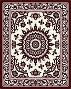 Classic Floral Mandala Design Rug