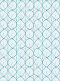 Teal Wave Pattern Geometric Design Rug