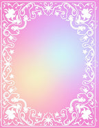 Pastel Floral Swirls Decorative Rug