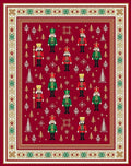 Festive Nutcracker Soldier Pattern Rug