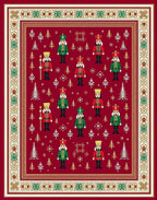 Festive Nutcracker Soldier Pattern Rug