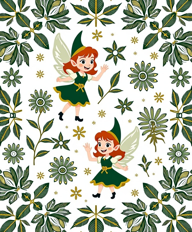 Whimsical Fairy Forest Pattern Rug